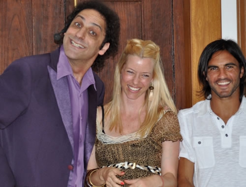 Gaby Chester con Nicole Neumann y flia